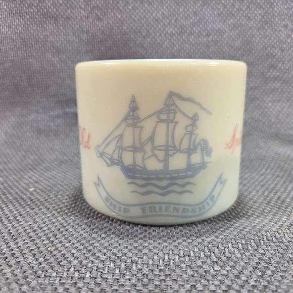 Old Spice Other - VTG Early American Old Spice Shaving Mug Ship Friendship Milk Glass Shulton NJ